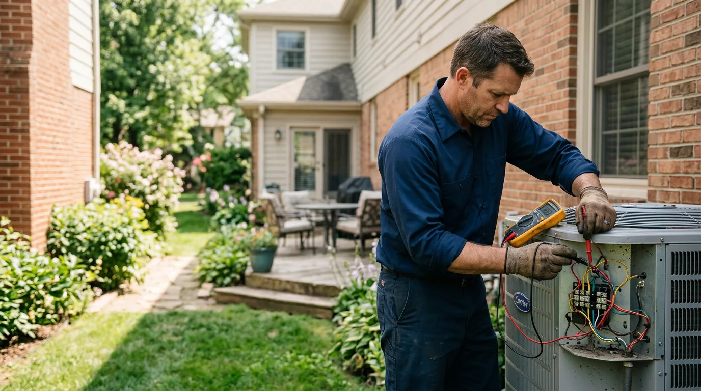 HVAC technician working near Islip Terrace, NY